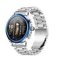 Rainbuvvy KC83 Bluetooth skambutis Išmanusis laikrodis 1,43 colio apvalus ekranas JL7013A6 Android 1ATM atsparus vandeniui Laikrodis 450mAh Palaiko daugiakalbį Širdies ritmo Steel strap mėlyna