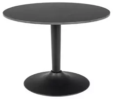 Malta coffee table, Top ceramic Grantham blk, Base steel matt black, Ø60x45 cm