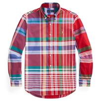 Polo Ralph Lauren Classic Fit Oxford languoti marškiniai Vyriški marškiniai Raudoni 710813021-013 XL