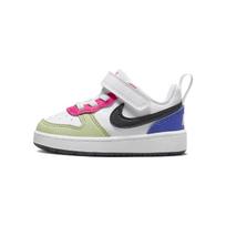 Nike Court Borough Low Recraft TD Balti daugiaspalviai kūdikių sportbačiai Fierce-Pink Šviesiai ultramarininiai Tamsiai obsidiano DV5458-108 17