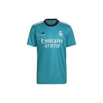 Adidas Real Madrid išvykos sirgalių versijos trumpomis rankovėmis marškinėliai Vyrams Viršutiniai drabužiai Žydri-žali H40951 L