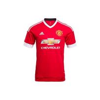 Adidas Manchester United 15-16 sezono treniruočių futbolo marškinėliai trumpomis rankovėmis Vyriški Viršutiniai drabužiai Raudoni AC1414 L