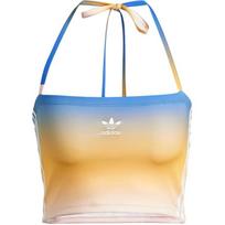 Adidas Originals Tube Top Gradient Slim Comfortable Elastic Strapless Women Tops Blue JF8270 S gray