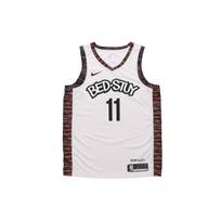 Nike NBA City Edition marškinėliai, SW Fan versija, 2019-2020 m. sezonas, Brooklyn Nets, Kyrie Irving #11, Laisvo kirpimo vyriški marškinėliai, Balti AV4622-102 XXL white