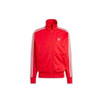 Adidas Originals Trejų Juostų Logotipo Spaudinys Užtrauktuku Užsegamas Ilgomis Rankovėmis Švarkas Vyriškas Švarkas Raudonas IJ7060 L red