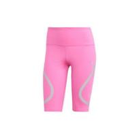 Adidas X Stella McCartney Collaboration SS23 Striped Print Back Zipper Pocket Fitness Shorts Women Shorts Cream Pink HS1712 XS
