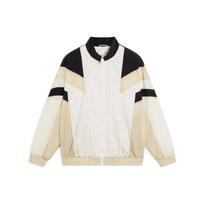 Li Ning Color Block Casual Zip Long Sleeve Jacket Unisex Jacket Off-White AJDT015-2 M