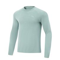 Li-Ning Simple And Versatile Comfortable Casual Long Sleeve T-Shirt Men Tops Mist-Grey-Green ATLV271-1 XXL