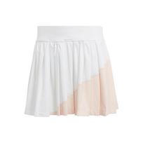Adidas SS23 Color Block Tennis Pleated Skirt Women Skirt White IA7038 L white