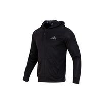 Adidas Vienspalvis Logotipas Laisvalaikio Striukė su Gobtuvu Vyriška Viršutinė Apranga Juoda IB8137 S black