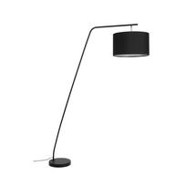 Pastatomas šviestuvas juodos spalvos (aukštis 220 cm) su tekstiliniu gaubtu Martine – White Label