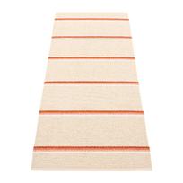 Raudonos plytų spalvos/kreminės spalvos lauko kilimas 70x180 cm Olle Brick Cream – Pappelina