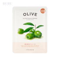„It'S SKIN The Fresh Mask Sheet Olive“ maitinanti ir drėkinanti lakštinė veido kaukė su alyvuogių aliejaus ekstraktu, 22 g