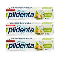 Dantų pasta PLIDENTA Herbal, 3 x 75 ml