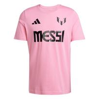 adidas Messi Name And Number Graphic Tee Easy Pink Men Streetwear JM3550 M