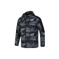 Adidas Kamufliažinė Sportinė su Gobtuvu Laisvalaikio Bėgimo Striukė Vyriška Viršutinė Apranga Juoda H40232 XS black