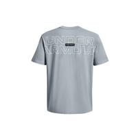 Under Armour Outline Letter Print Round Neck Short Sleeve T-Shirt Men Tops Blue 1379109-465 XS