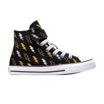 Converse Chuck Taylor All Star EasyOn High PS Electric Bolt Kids Sneakers Black Golden-Wren Ghost-Town A08373C 31