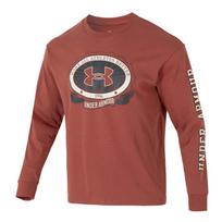Under Armour Fashion Round Neck Casual Long Sleeve Sweatshirt Men sweatshirt Red 1390251-688 M
