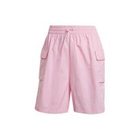 Adidas Originals Adicolor Krokuotos Šortai Su Trys Juostelės Lopiniai Laisvo Kirpimo Moteriški Šortai Rožiniai JH1076 XS white