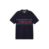Timberland Raidžių Spausdinimo Dryžuoti Laisvalaikio Trumpomis Rankovėmis Polo Marškinėliai Vyriški Polo Marškinėliai Tamsiai Mėlyni A43K2-433 XL gray