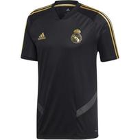 Adidas Real Madrid Treniruotės trumpomis rankovėmis T-shirt Unisex Viršutiniai drabužiai Juoda DX7848 S