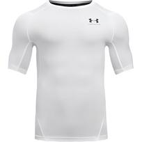 Under Armour Solid Color Breathable Training Compression Short Sleeve T-Shirt Men Tops White 1361518-101 L white
