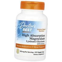 Magnis, Didelio įsisavinimo magnio lizino glicinatas, Doctor's Best  120 veg. kaps. (36327078) 120vcaps