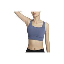 Nike Zenvy Longline Solid Medium Support Padded Quick-Dry Sports Bra Women underwear Finn-Blue DO6620-491 S gray