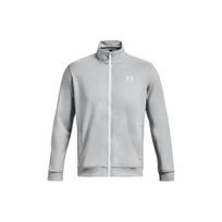 Under Armour Solid Color Stand Collar Fitted Long Sleeve Jacket Men jackets Gray 1329293-011 M