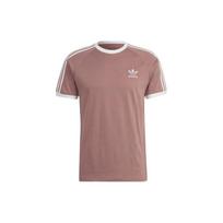 Adidas Originals Trefoil Logotipo Dryžuoti Trumpomis Rankovėmis Marškinėliai Vyriški Viršutiniai Drabužiai Purvinai Rožiniai HM9326 XL