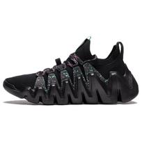 Li Ning Huanci Fabric One Piece Weave Shock Absorption Non-Slip Wear-Resistant Breathable Low-Top Sports Casual Shoes Men Sneakers Black AZGS031-1 40⅓ black