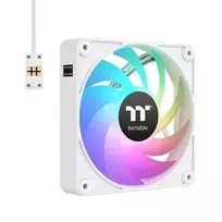 "140mm Thermaltake CT140 EX ARGB Sync PC Cooling Fan White 3 Fan Pack"