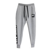 Nike Air Logo Fleece Comfortable Soft Lace-Up Casual Pants Men pants Gray CD9225-063 S