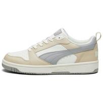 Puma Rebound V6 Low Granola Concrete Unisex Sneakers Tan Warm-White Concrete-Grey 392328-09 38 white