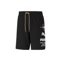 Puma Elastingas Juosmuo Raištelis Logotipo Spaudinys Tiesios Kelnės Laisvalaikio Retro Šortai Vyriški Apatiniai Juodi 536943-01 L black