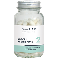 D-LAB Nutricosmetics Absolu Probiopure gerosios žarnyno bakterijos, 28 kapsulės