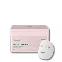 VT Cosmetics Cica Collagen Mask stangrinamųjų lakštinių veido kaukių rinkinys, 30 vnt.