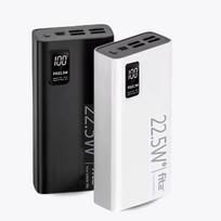 Greitojo įkrovimo išorinė baterija FIT2 K9 30000mAh 22.5W PD su 4×USB ir Type-C, juoda