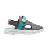 Puma Evolve Sandal Little Kid Summer Camp - Cool Dark Grey Kids Sneakers Sparkling-Green Turquoise-Surf 395646-02 28