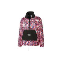 Puma x Mr Doodle Graffiti Print Contrast Half-Zip Stand Collar Jacket Men Jackets Red 530648-02 S black
