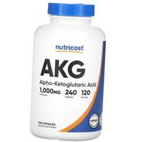 Alfa-ketoglutaro rūgštis, AKG 1000, Nutricost 240 kaps. (72647057) 240caps