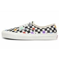Vans Authentic 44 DX Anaheim Factory - Needlepoint Checkerboard Unisex Sneakers White Multi-Color VN0A54F29GL 34.5