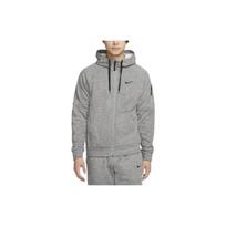 Nike Therma-FIT Solid Logo Print Zip Hoodie Jacket Men Outerwear Grey DQ4831-063 XL