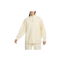 Nike Sportswear Tech Fleece Solid Half-Zip Stand Collar Casual Long Sleeve Sweatshirt Women Sweatshirt Coconut-Milk HF5175-113 M white