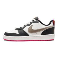 Nike Court Borough Low 2 SE (GS) Summit White Pink Prime Kids Sneakers Off-Noir Metallic-Pewter DJ0040-100 35.5