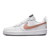 Nike Court Borough Low 2 GS White Metallic Red Bronze Kids Sneakers Summit-White Dark-Smoke-Grey BQ5448-116 38.5