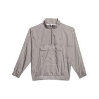 Adidas Originals Trefoil G Wash Track Jacket With Logo And Half-Zip Large Pocket Unisex Jacket Gray GL9902 XS gray