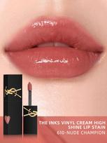 Yves Saint Laurent The Inks Vinyl Cream Didelio blizgesio lūpų dažai #610-Nude Champion - 0.18 FL .OZ./5.5ML 610 Nude Champion