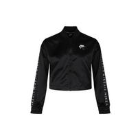 Nike Air Track Jacket Satin Embroidered Short Casual Women Jacket Black BV4780-010 XL black